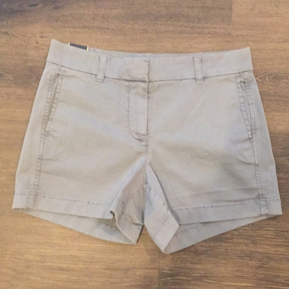 NWT J Crew Chino Shorts Gray 2